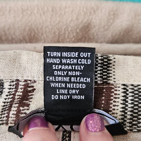 NYCC Linen Blend Striped Blazer Jacket M Roll Tab Sleeves - Picture 7 of 8